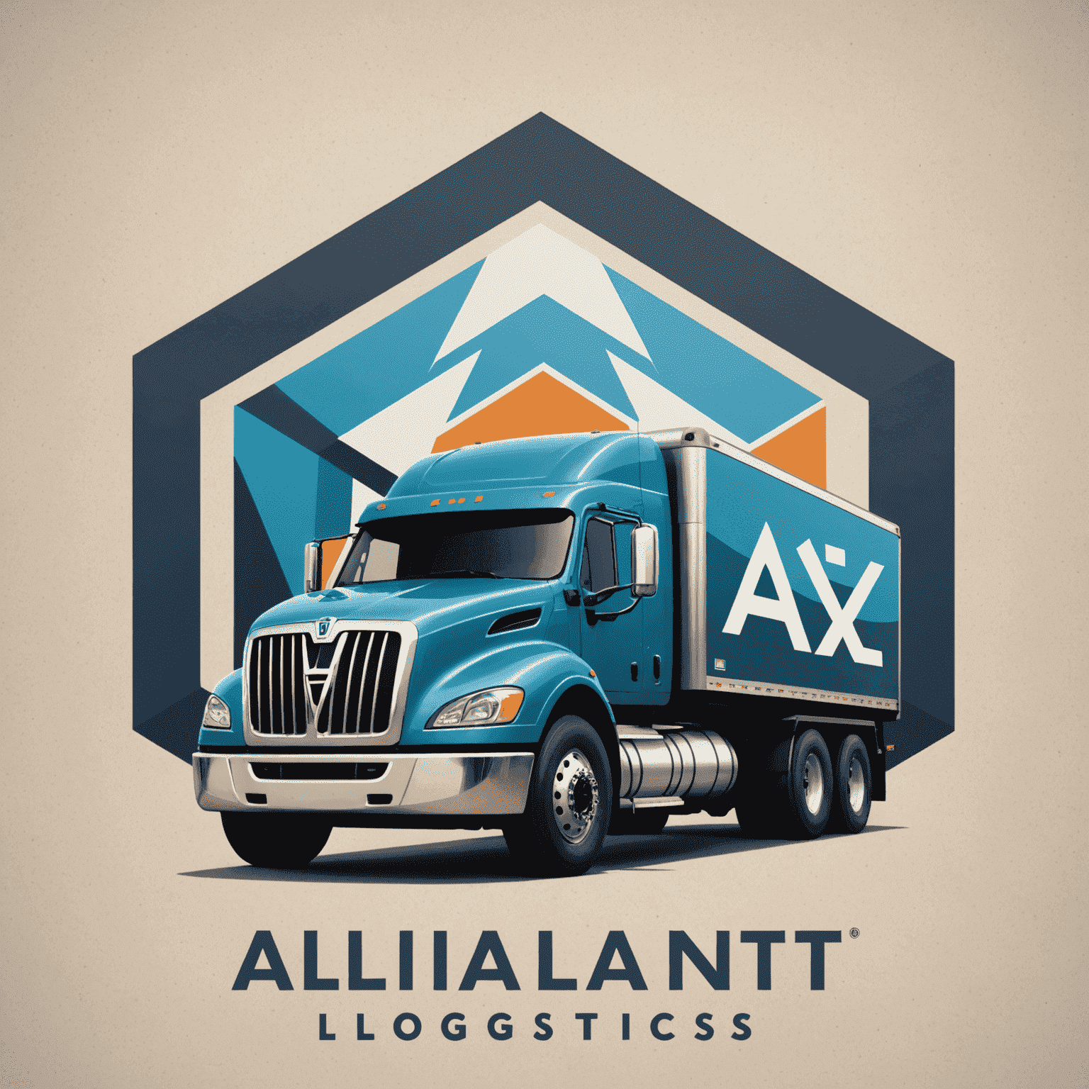 Alliant Logistics Company logo featuring a stylized geometric truck icon and the company name in bold typography