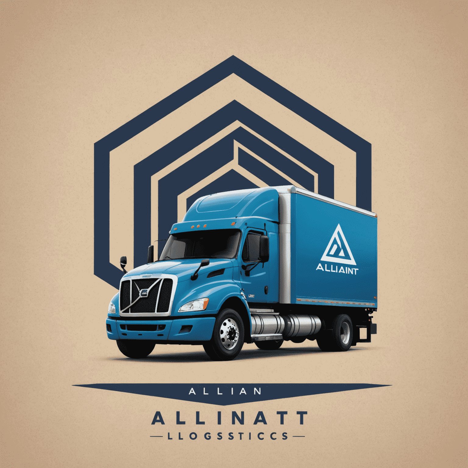 Alliant Logistics Company logo featuring a stylized geometric truck icon and the company name in bold typography